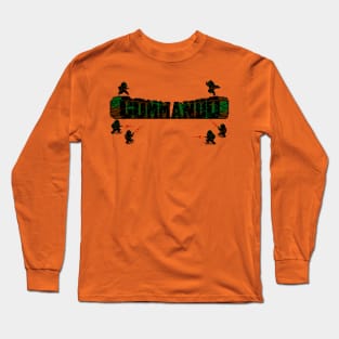 Commando 8 Bit Art Color Long Sleeve T-Shirt